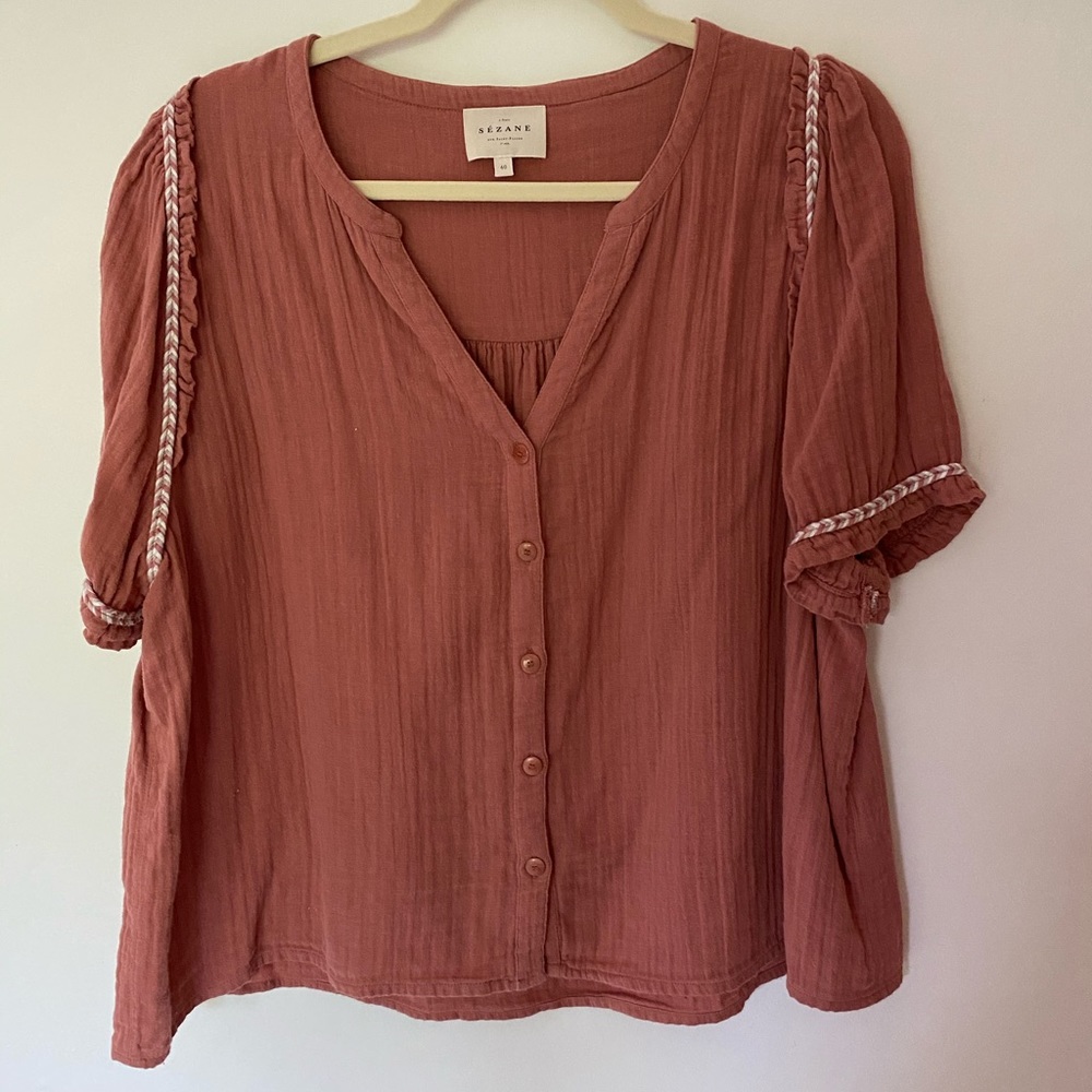 Sezane Wanda Blouse - Rose